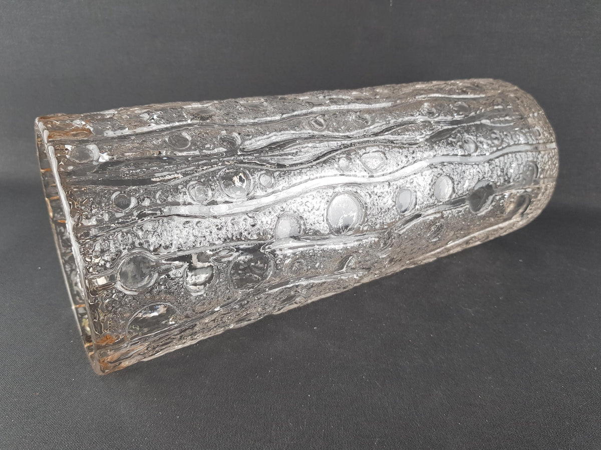Vintage PUKEBERG GLASS Vase by Uno Westerberg 1970s Sweden