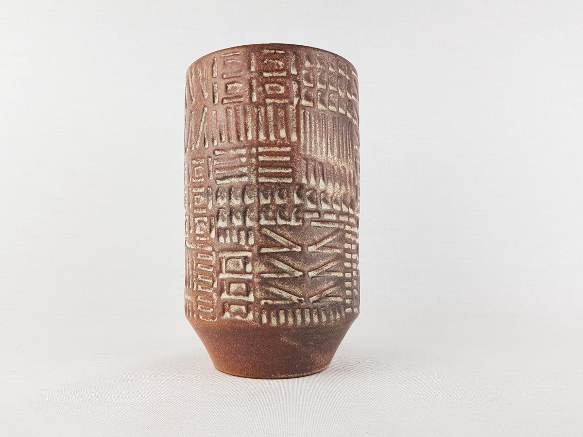 Vintage LU KLOPFER - Johann Lipp Mering Studio Art Pottery Ceramic Vase West Germany 1960s