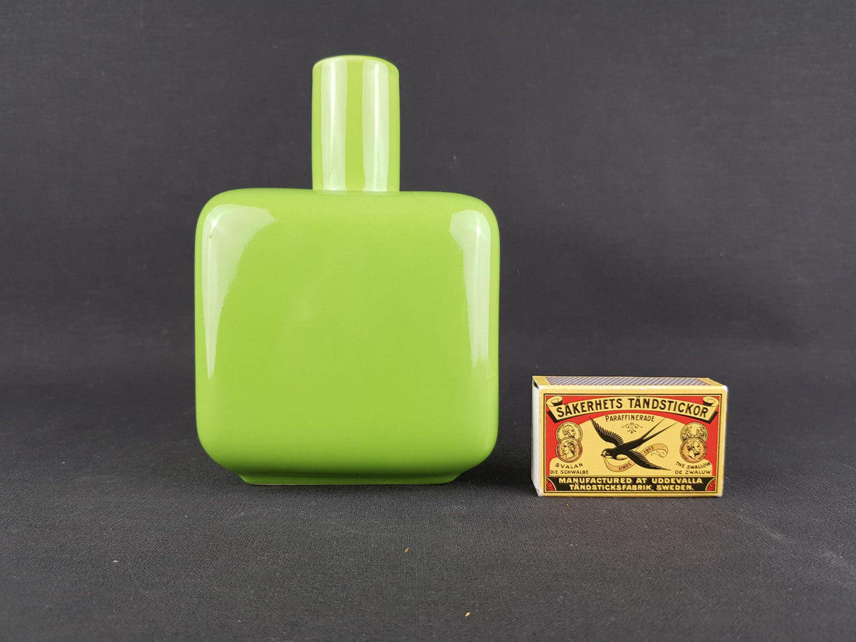 Vintage ASA SELECTION (former Sgrafo Modern) Apple Green Vase West German Pottery 1980s