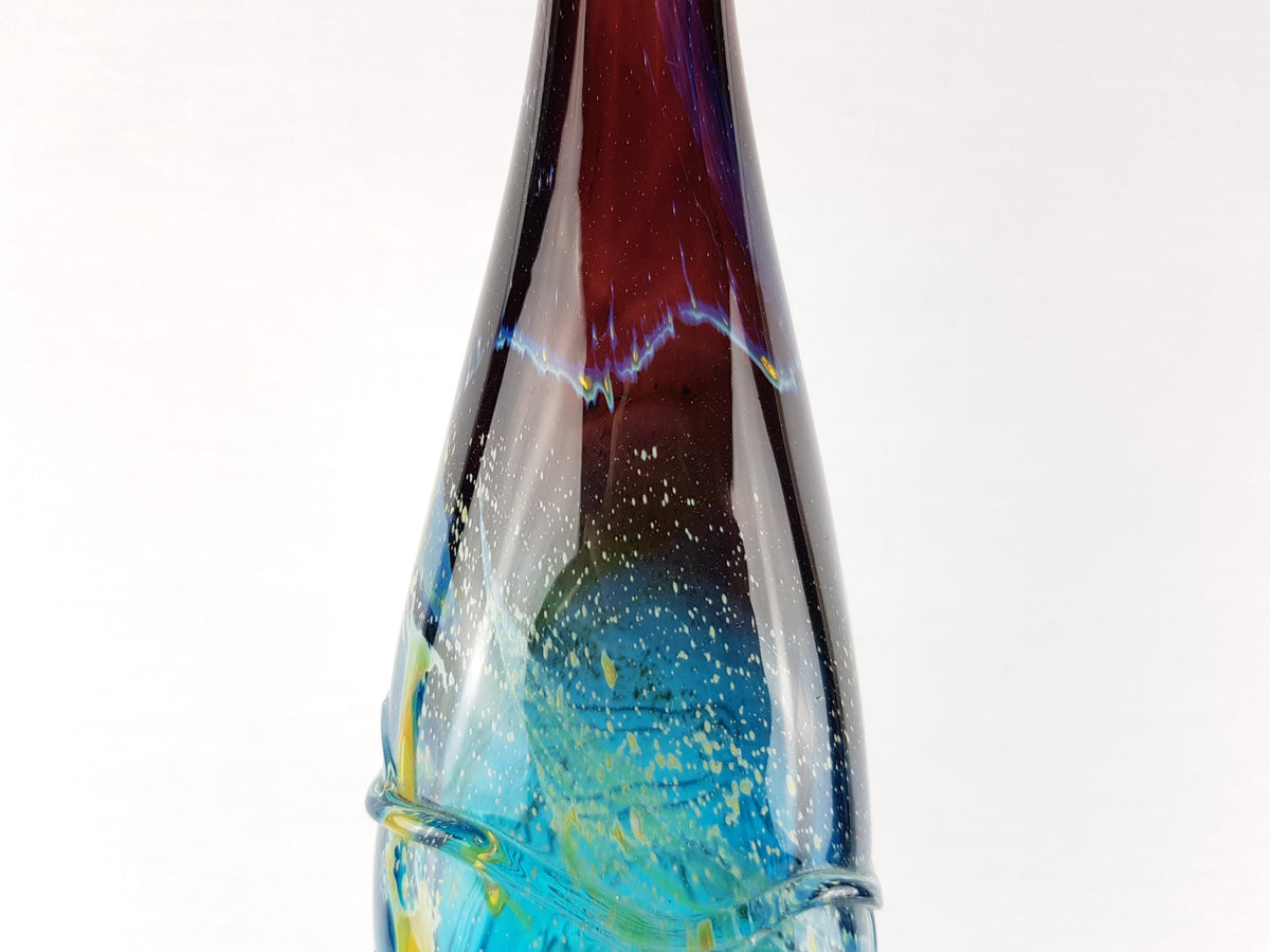 Vintage MDINA Attenuated Glass vase by Michael Harris Malta 1960s 1970s