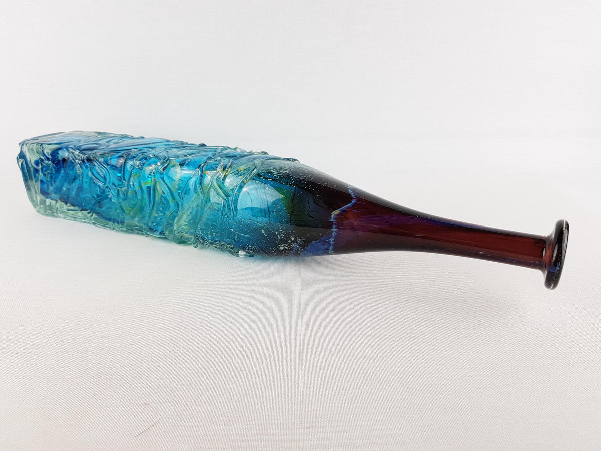 Vintage MDINA Attenuated Glass vase by Michael Harris Malta 1960s 1970s
