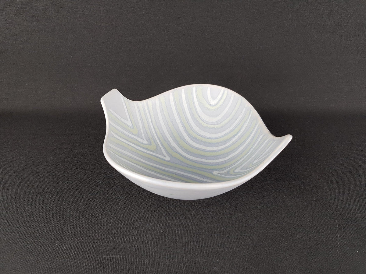 Vintage DÜMLER & BREIDEN Grey Green Ceramic Bowl 308-20 West German Pottery 1960s Mid Century Modern