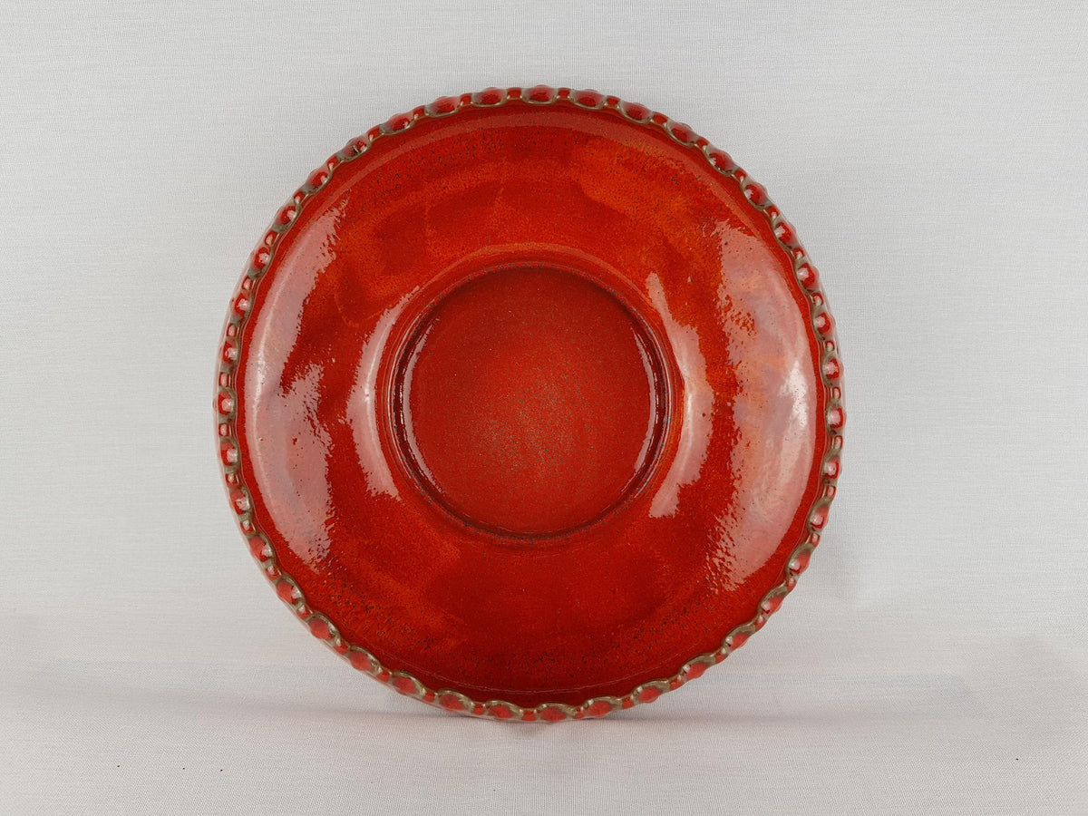 Vintage CERAMANO Royal Bowl 354, Red Crown Bowl, West German Pottery 1960s 1970s