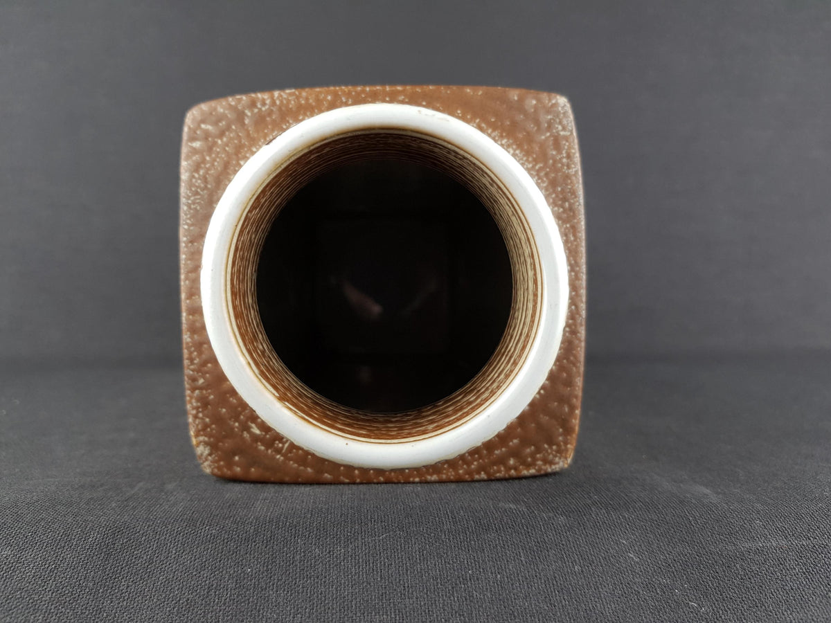 Vintage ROYAL COPENHAGEN Brown Vase from the Baca Design Line by Nils Thorsson from Denmark Danish Pottery 1960-70