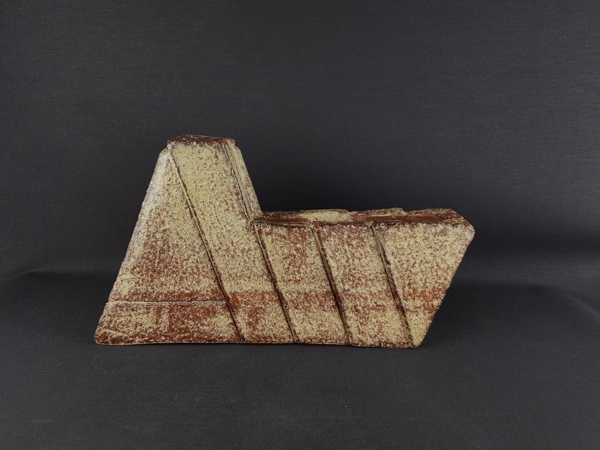 Vintage ROBERT STURM Studio Pottery Sculpture Vase ST 77, Brutalist Ceramic Art Vessel, German Studio Keramik 1977