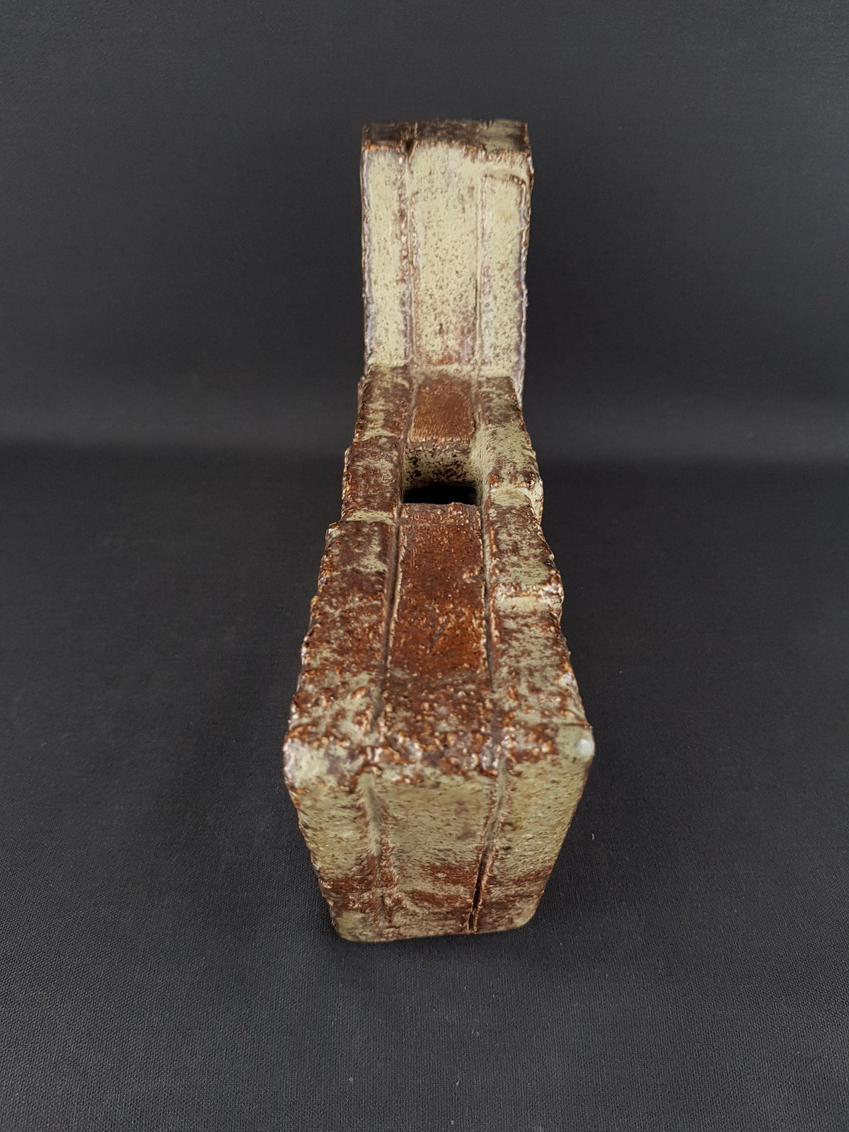 Vintage ROBERT STURM Studio Pottery Sculpture Vase ST 77, Brutalist Ceramic Art Vessel, German Studio Keramik 1977