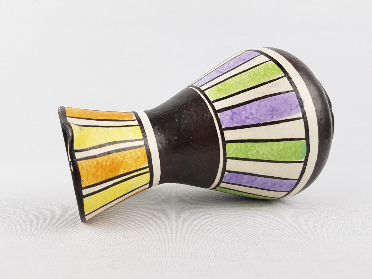 Vintage JASBA KERAMIK Handled Vase With "Athen" Decor 218 18 Form und Farbe Serie West-Germany 1950-60s