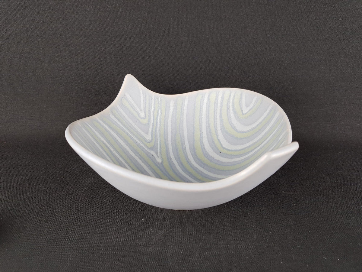 Vintage DÜMLER & BREIDEN Grey Green Ceramic Bowl 308-20 West German Pottery 1960s Mid Century Modern