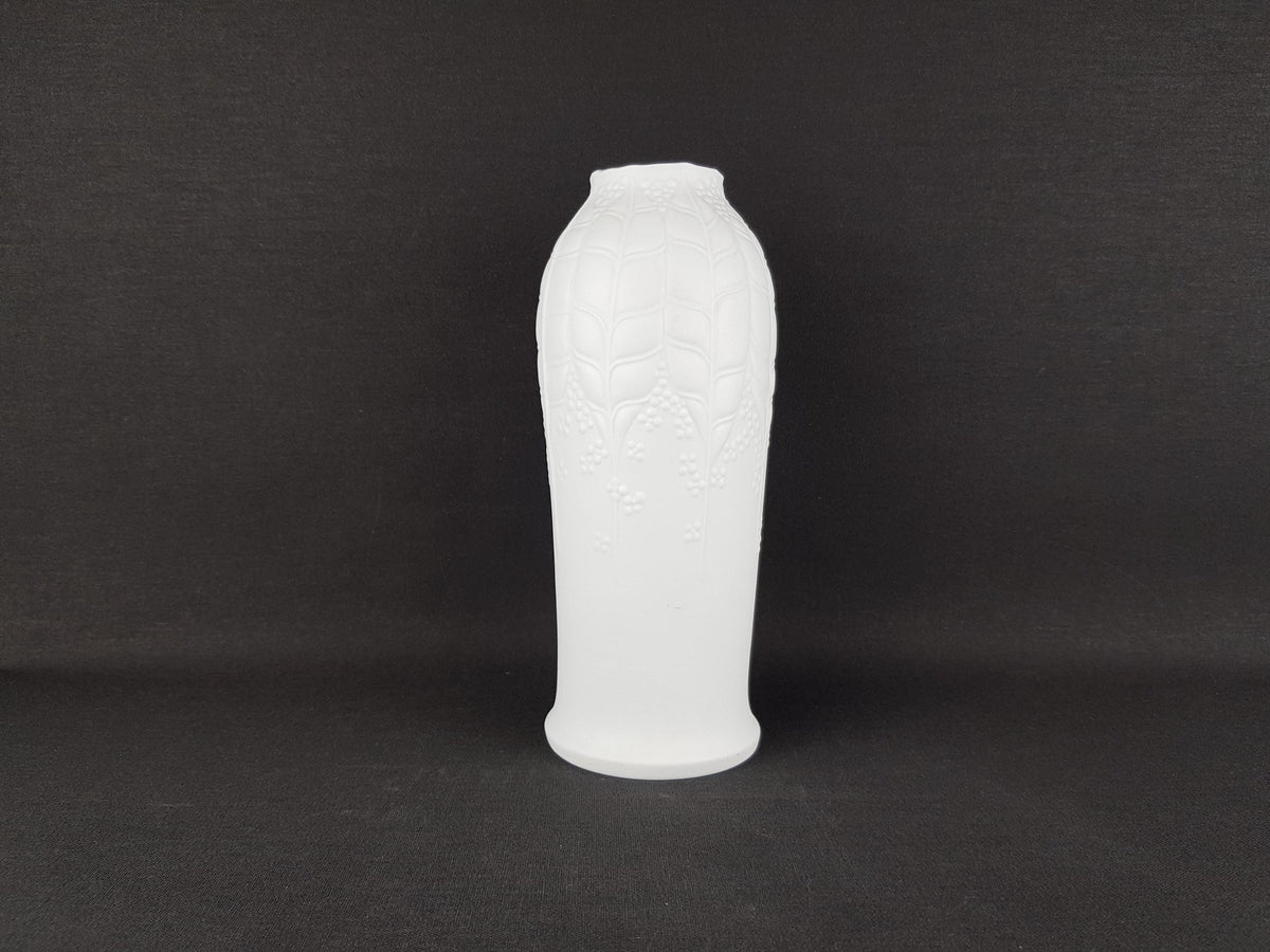 Vintage KERAFINA PORZELLAN White Porcelain Relief Decor Vase 5119/21 – Royal KPM Bavaria – West German Pottery Bavaria 1960s 1970s