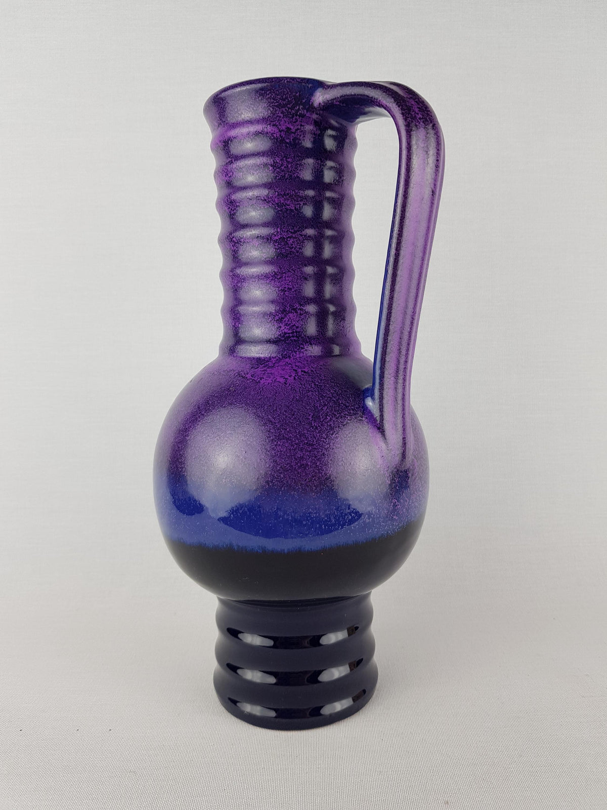 Vintage MAREI KERAMIK Purple Jug Vase 7304 West German Pottery 1970s