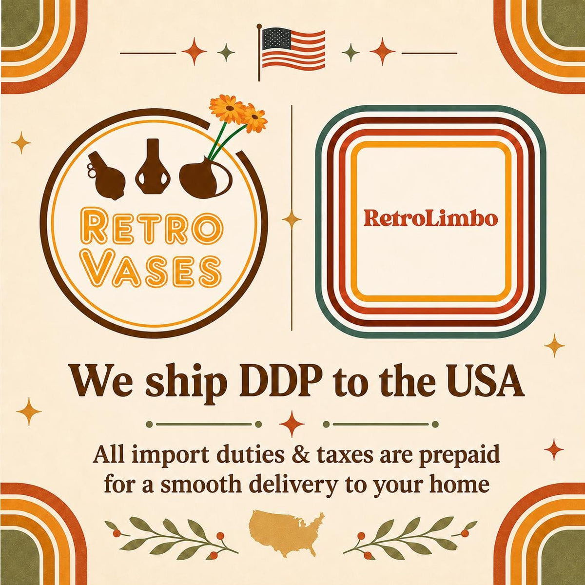USA customers: Tariffs and taxes are prepaid in your shipping cost