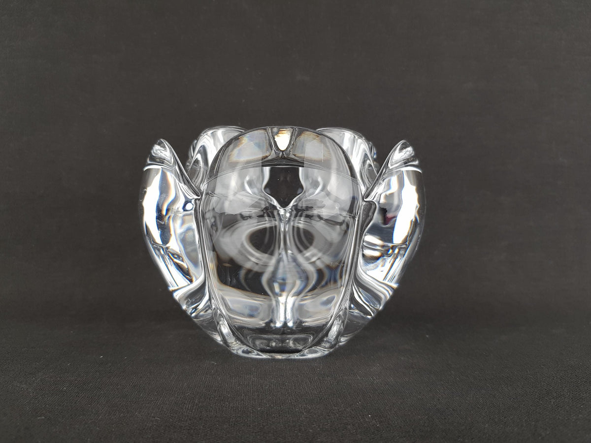 Vintage ROYAL COPENHAGEN Glass Candleholder LOTUS by Torben Jørgensen Denmark 1970s