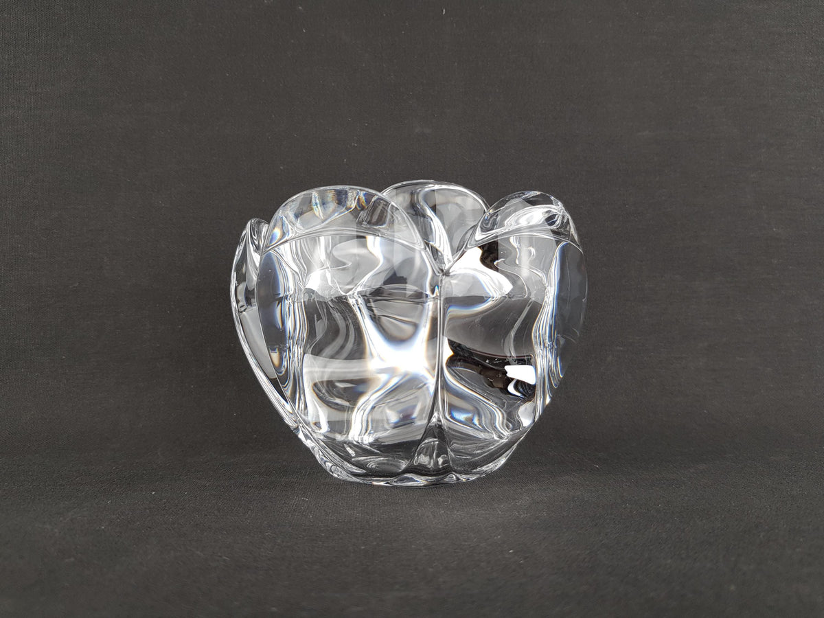 Vintage ROYAL COPENHAGEN Glass Candleholder LOTUS by Torben Jørgensen Denmark 1970s