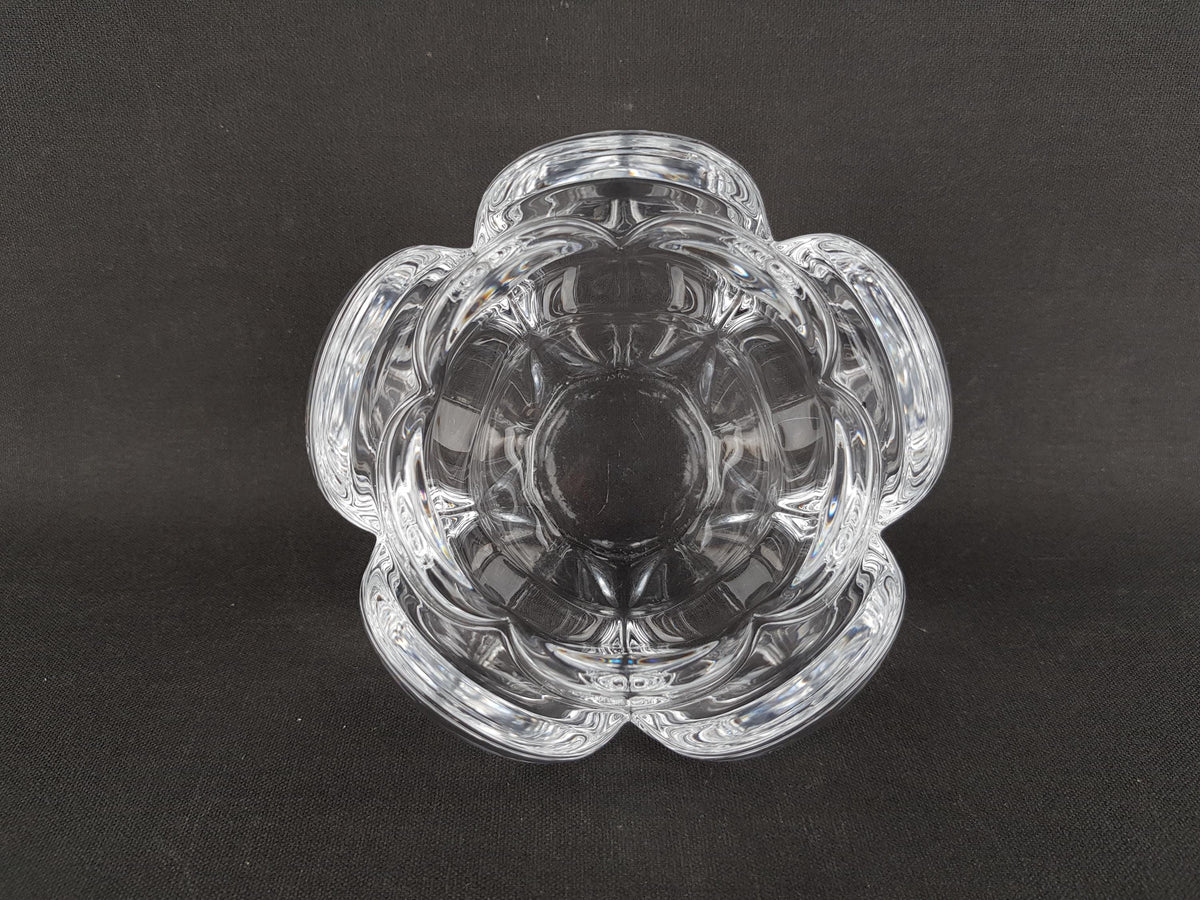 Vintage ROYAL COPENHAGEN Glass Candleholder LOTUS by Torben Jørgensen Denmark 1970s