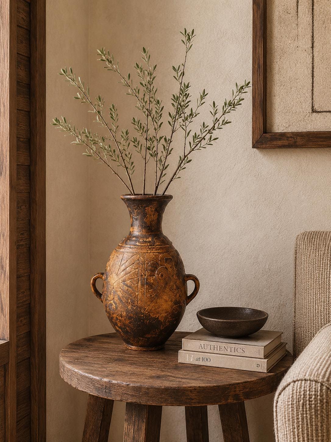 Vintage JASBA KERAMIK Caramel Brown Vase | "Mexico" Decor 1968 | Model 1096-30