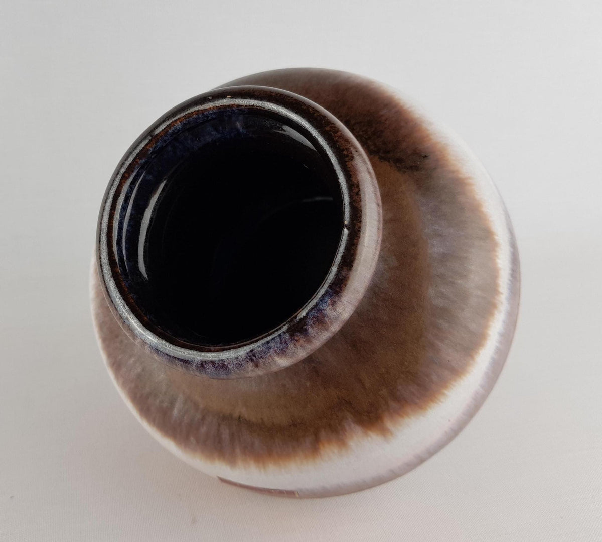 Vintage SCHEURICH KERAMIK CERAMOS Brown and Orange Vase 284-15 West German Pottery – 1970s