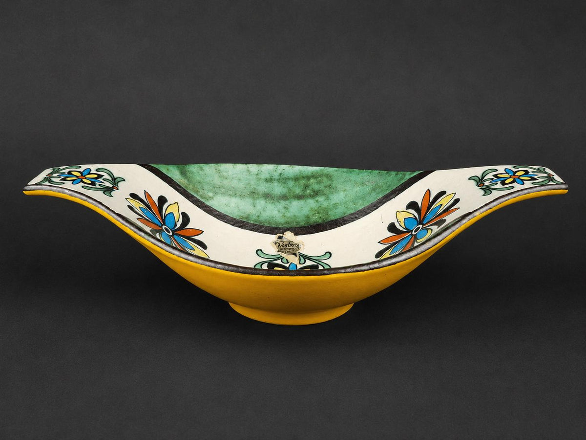 Vintage JASBA KERAMIK Handpainted Bowl "Schiras" Decor 665 20 West German Pottery 1950s