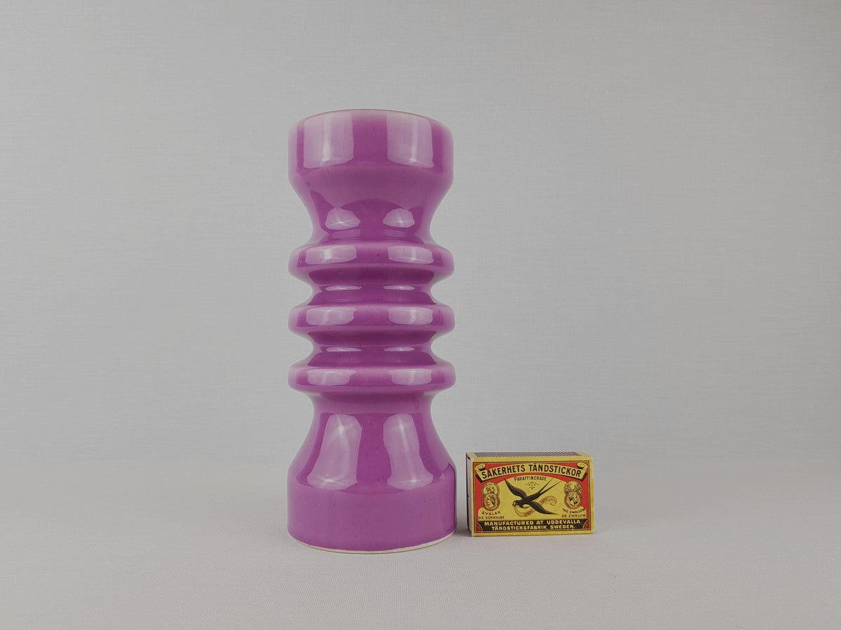 Vintage DELFTS Purple Vase Dutch Pottery Timeless Design 1970s