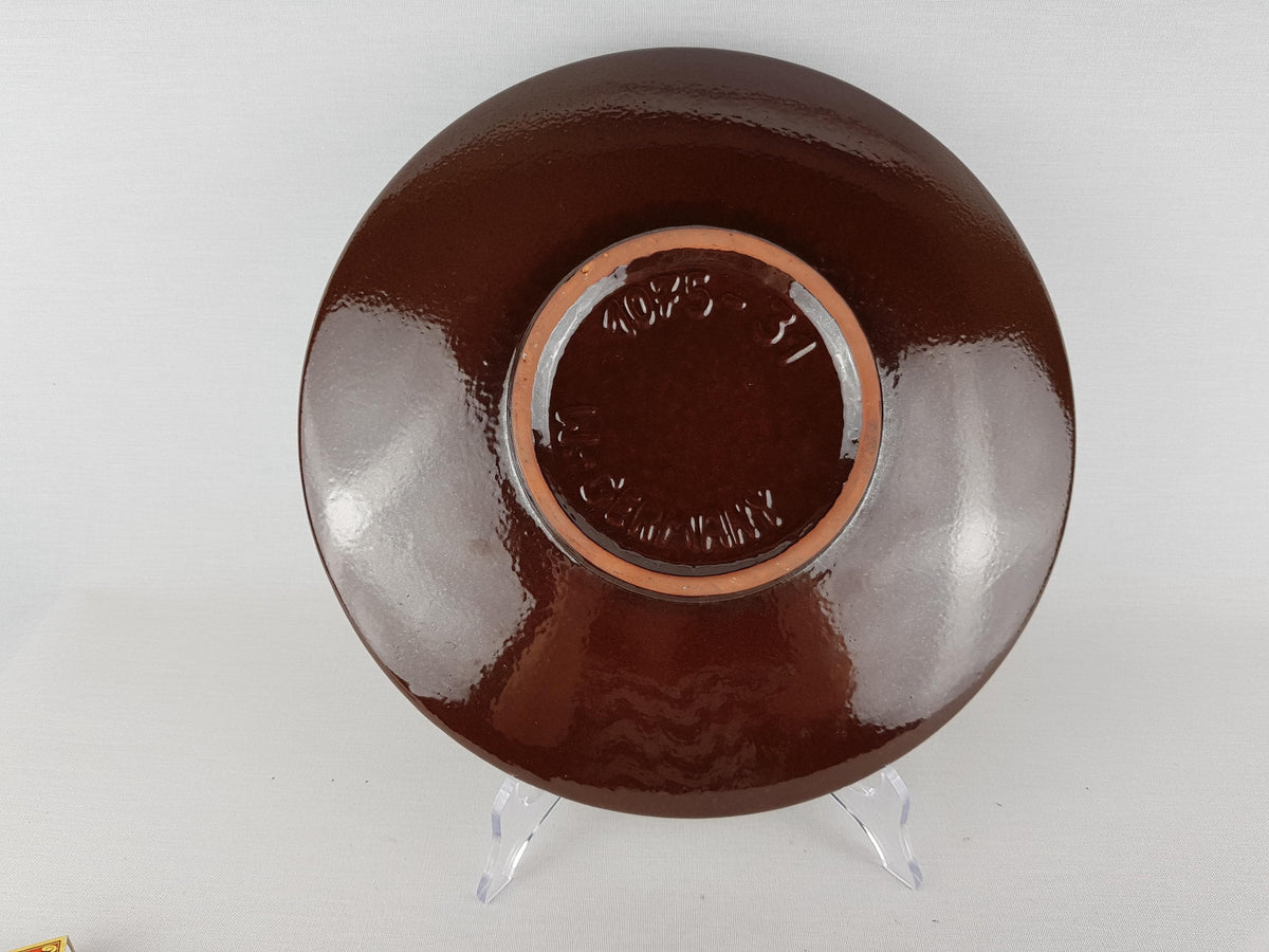 Vintage CARSTENS KERAMIK Ceramic Bowl with Ankara Decor 1075-31 West German Pottery by Helmut Scholtis 1960's