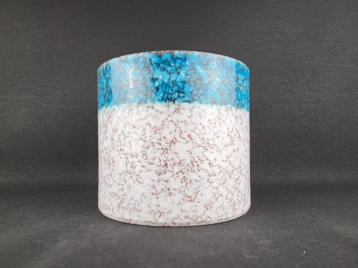 Vintage MAREI KERAMIK Blue and White Planter with Nile Decor 11/3 West German Pottery 1970s