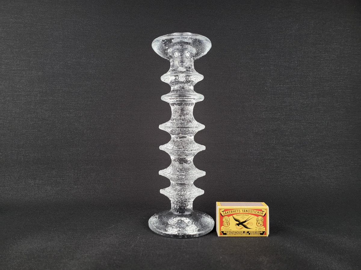 Vintage IITTALA Glass Candleholder 6 Rings Festivo by Timo Sarpaneva Finland Designed 1967
