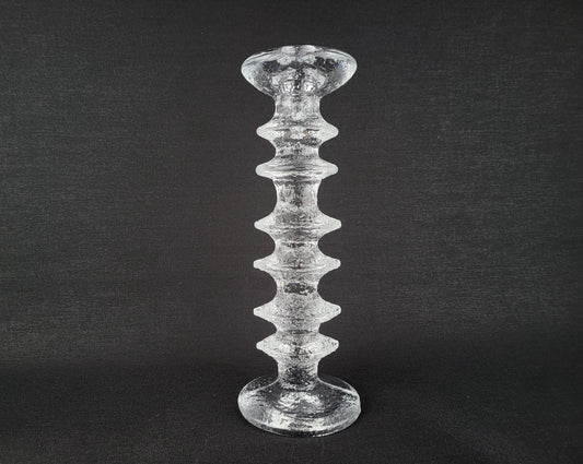 Vintage IITTALA Glass Candleholder 6 Rings Festivo by Timo Sarpaneva Finland Designed 1967