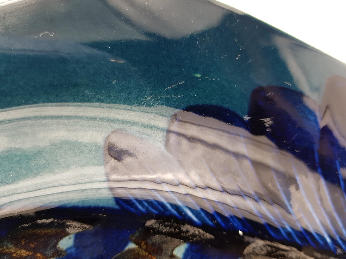 Vintage ARABIA Finland Fish Platter Gunvor Olin-Grönqvist GOG Ateljé Hand Painted 60cm