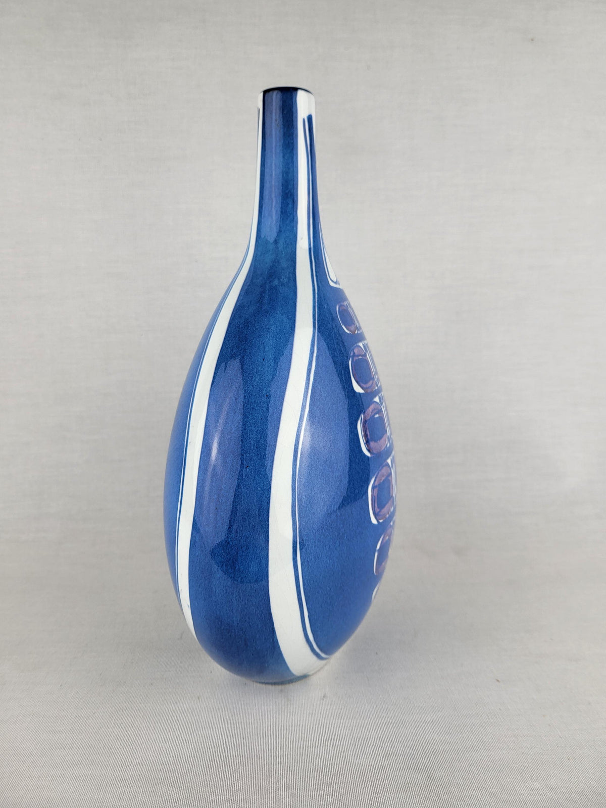 Vintage ROYAL COPENHAGEN Tenera Faïence Vase 148 2740 by Inge-Lise Koefoed from Denmark 1960s