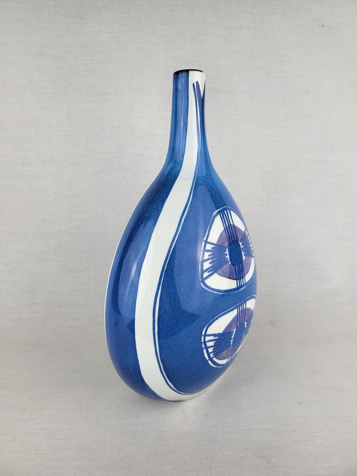 Vintage ROYAL COPENHAGEN Tenera Faïence Vase 148 2740 by Inge-Lise Koefoed from Denmark 1960s
