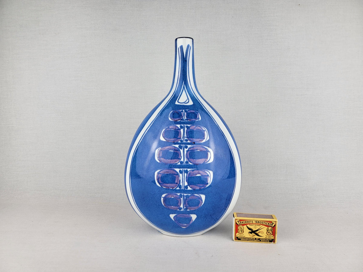 Vintage ROYAL COPENHAGEN Tenera Faïence Vase 148 2740 by Inge-Lise Koefoed from Denmark 1960s