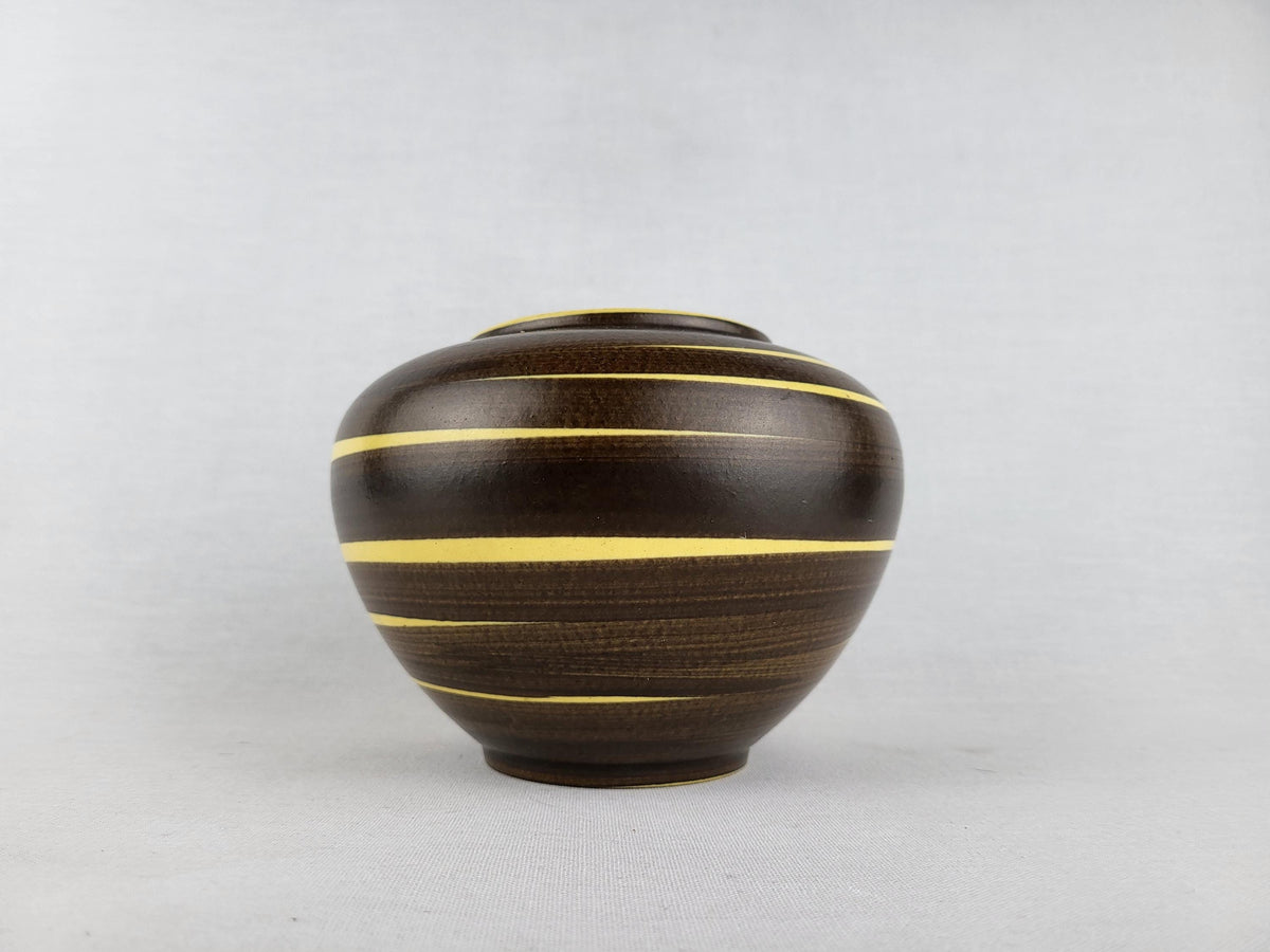 Vintage ILKRA EDEL KERAMIK Vase with KAIR0 decor 202/11 West German Pottery 1956s