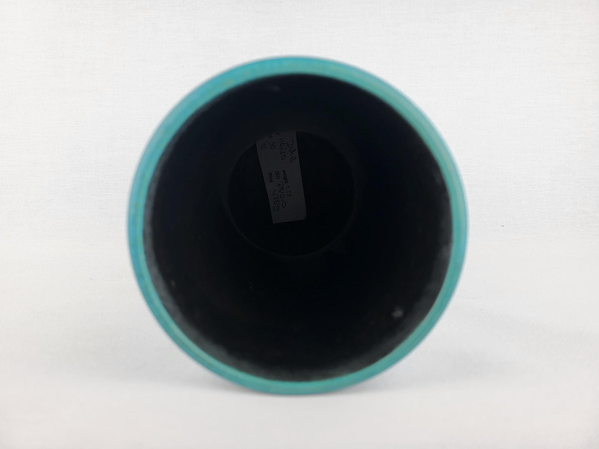 Vintage DÜMLER & BREIDEN Blue Vase 116 30 West German Pottery 1960s 1970s