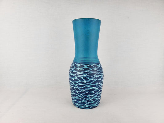 Vintage DÜMLER & BREIDEN Blue Vase 116 30 West German Pottery 1960s 1970s