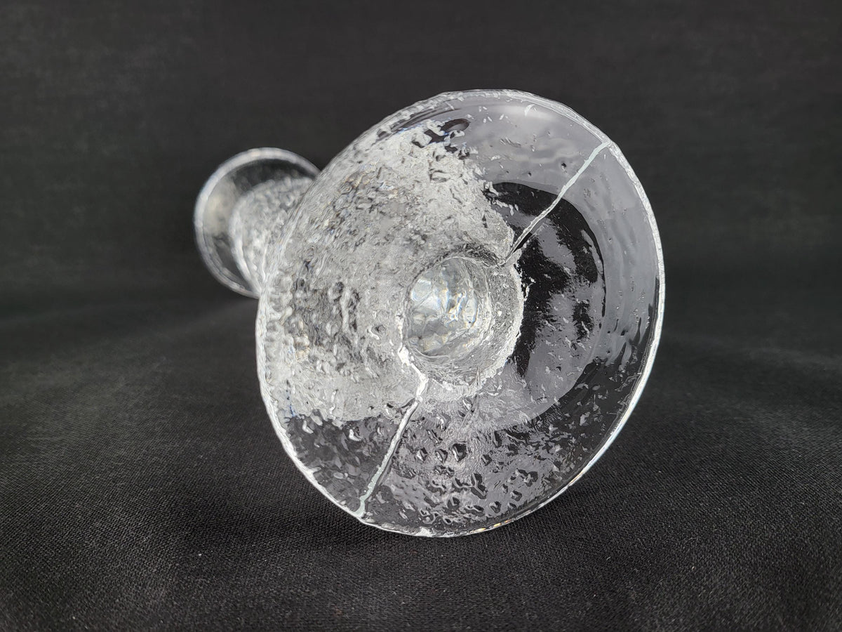 Vintage IITTALA Glass Candleholder 6 Rings Festivo by Timo Sarpaneva Finland Designed 1967