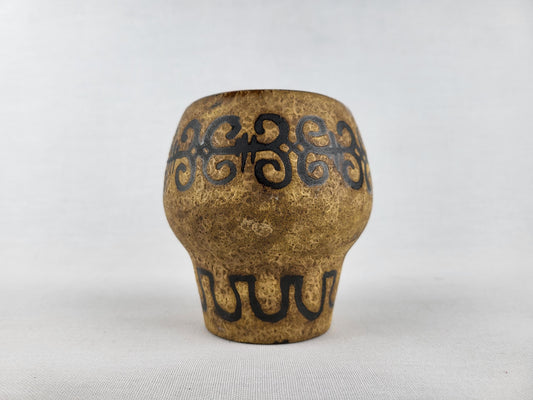 Vintage CERAMANO Vase With Etrusca Decor by Hanns Welling 165 1960s West German Pottery