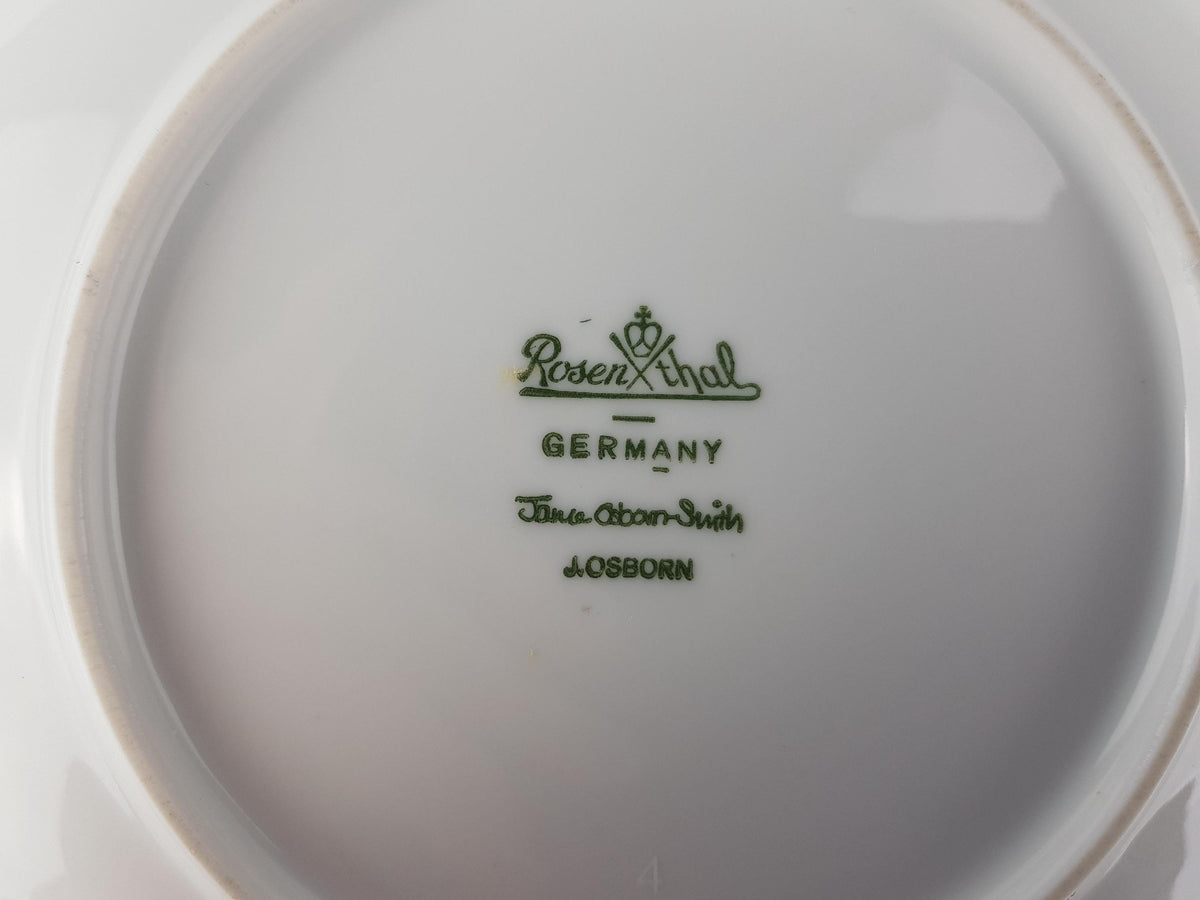 Vintage ROSENTHAL Porcelain Op Art Bowl by Jane Osborn-Smith Germany 1980s