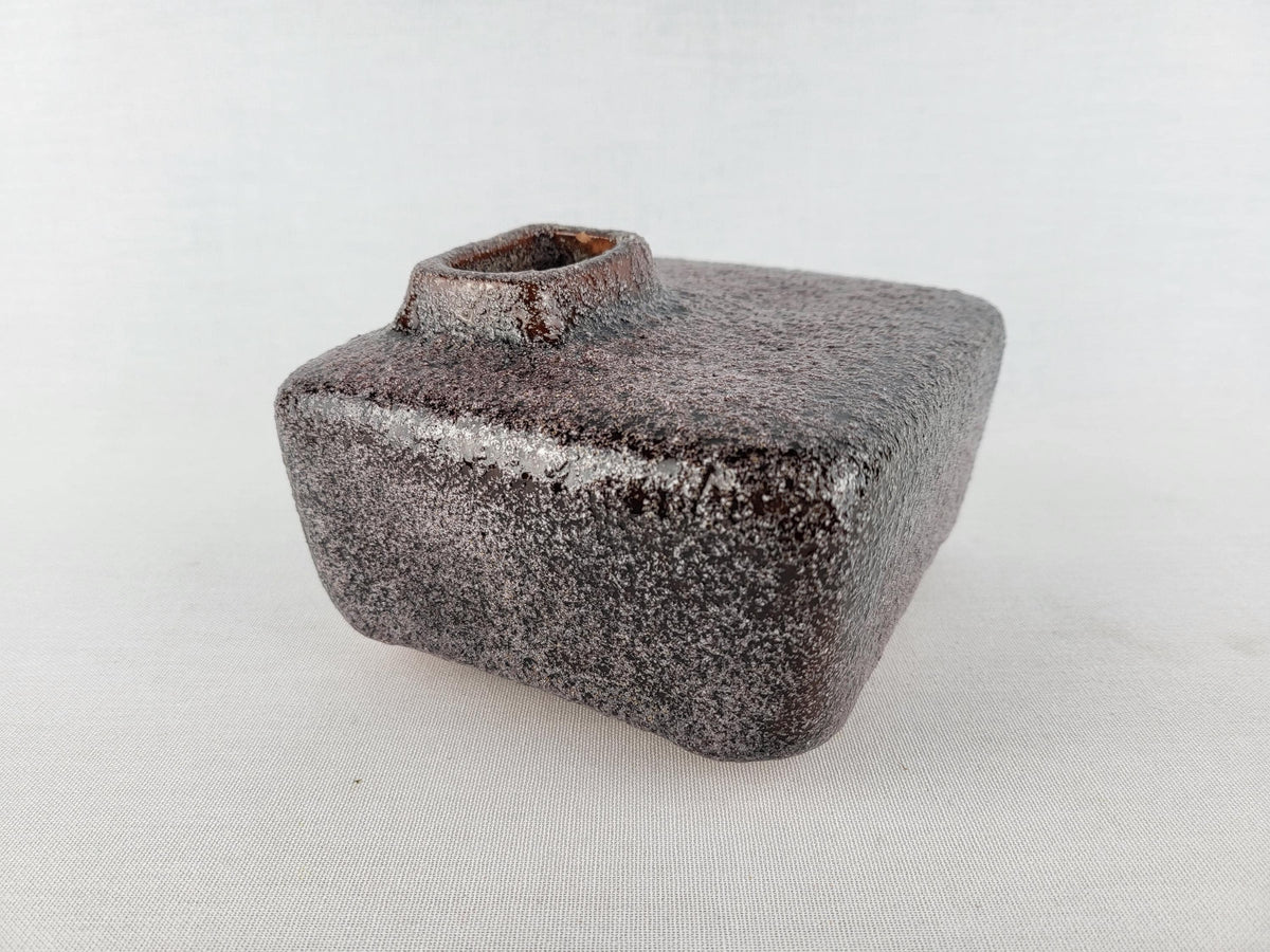 Vintage PIETER GROENEVELDT Purple Chimney vase 152 Dutch Studio Art Pottery 1960s