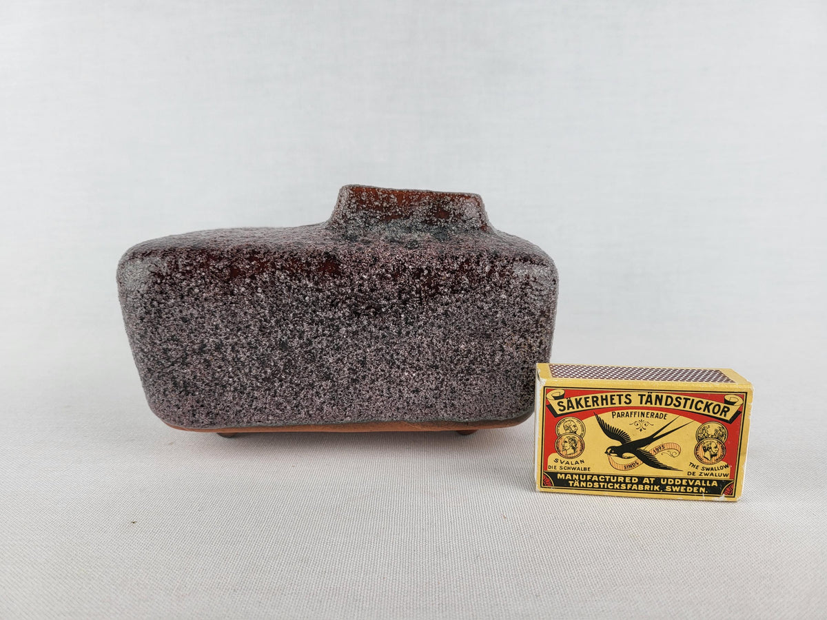 Vintage PIETER GROENEVELDT Purple Chimney vase 152 Dutch Studio Art Pottery 1960s
