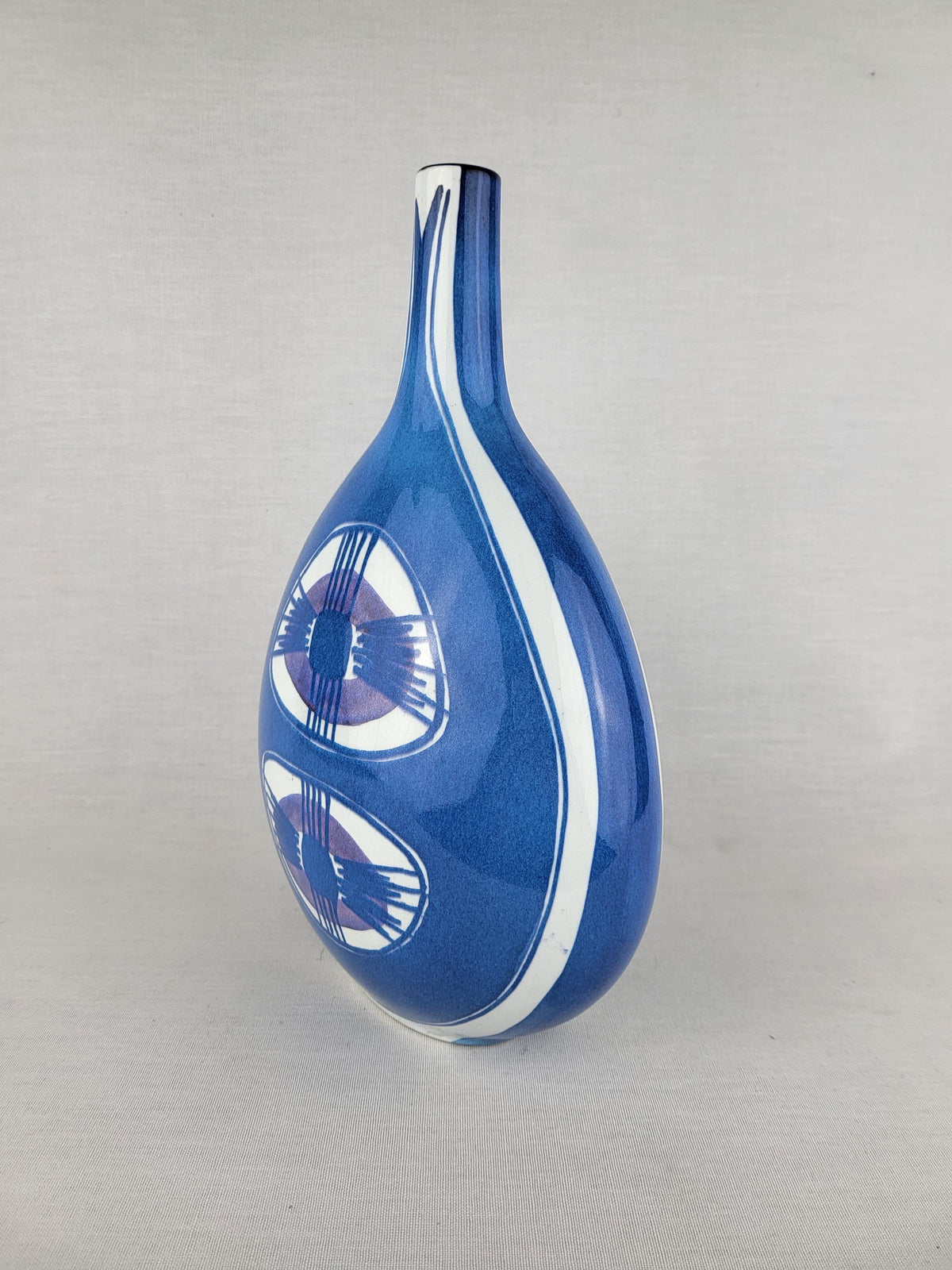 Vintage ROYAL COPENHAGEN Tenera Faïence Vase 148 2740 by Inge-Lise Koefoed from Denmark 1960s