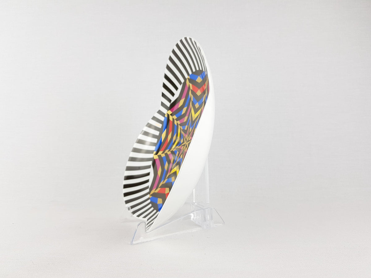 Vintage ROSENTHAL Porcelain Op Art Bowl by Jane Osborn-Smith Germany 1980s