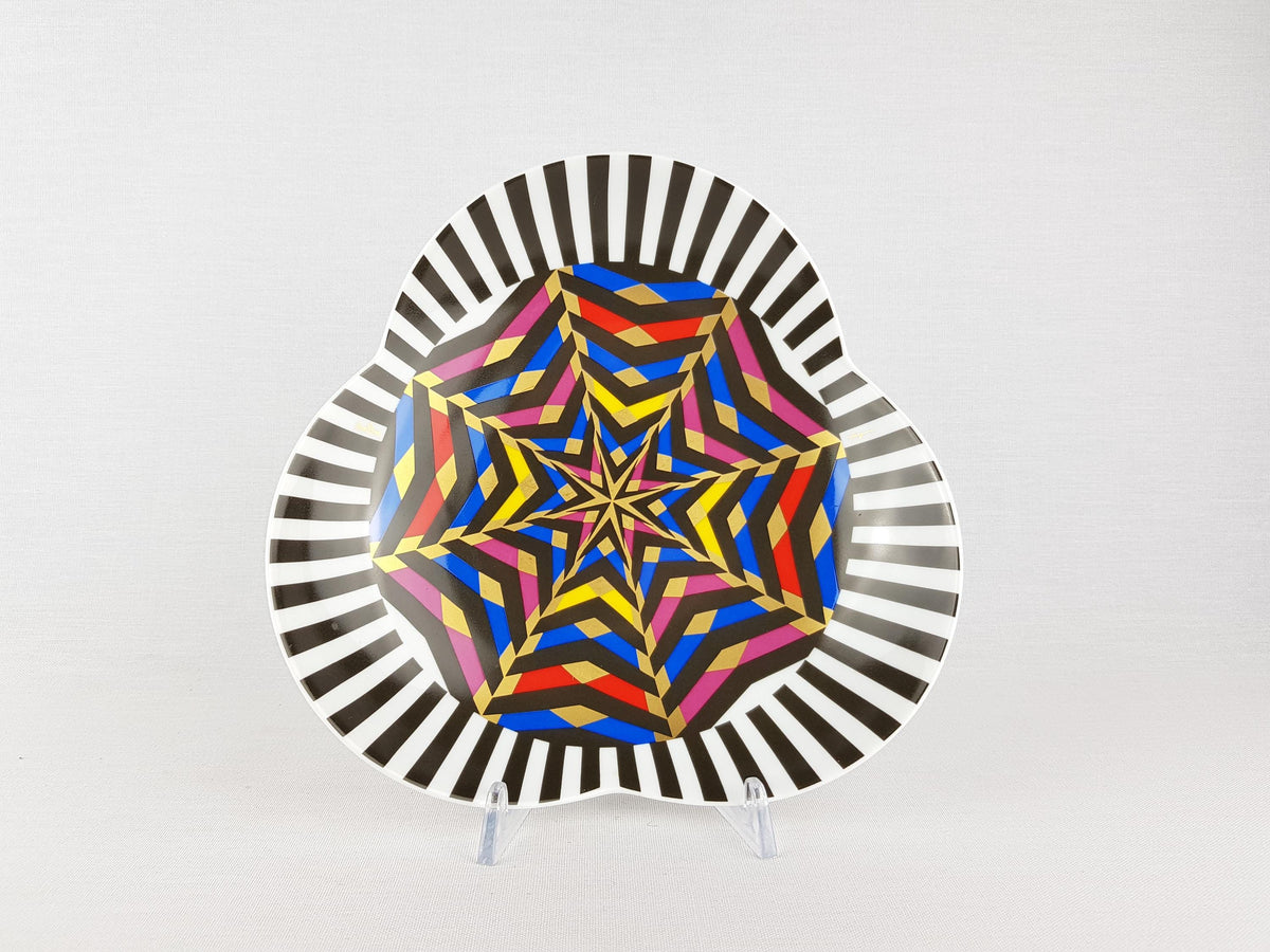 Vintage ROSENTHAL Porcelain Op Art Bowl by Jane Osborn-Smith Germany 1980s