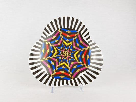 Vintage ROSENTHAL Porcelain Op Art Bowl by Jane Osborn-Smith Germany 1980s