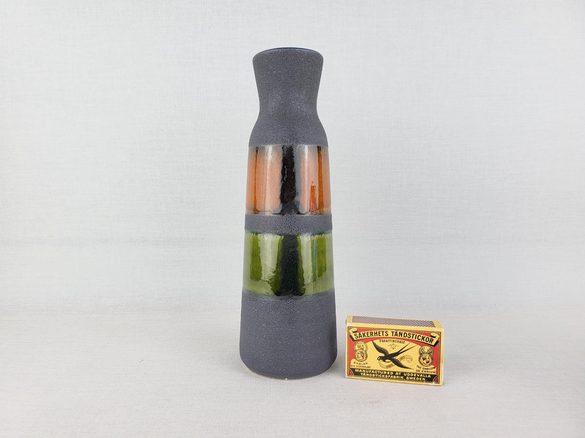 Vintage DUMLER UND BREIDEN Keramik Matte Grey Vase 173 26 West German Pottery 1970s