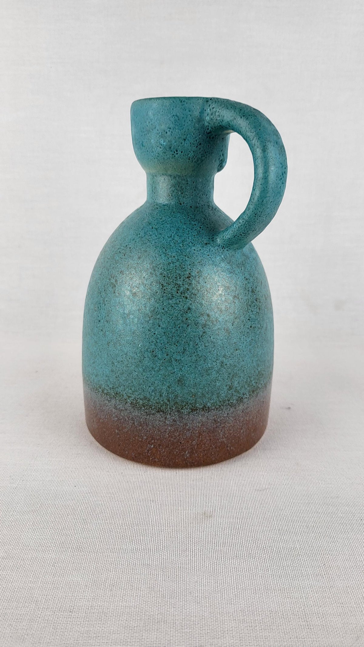 Vintage RUSCHA KERAMIK Teal Vase 312 West German Pottery 1960-70s