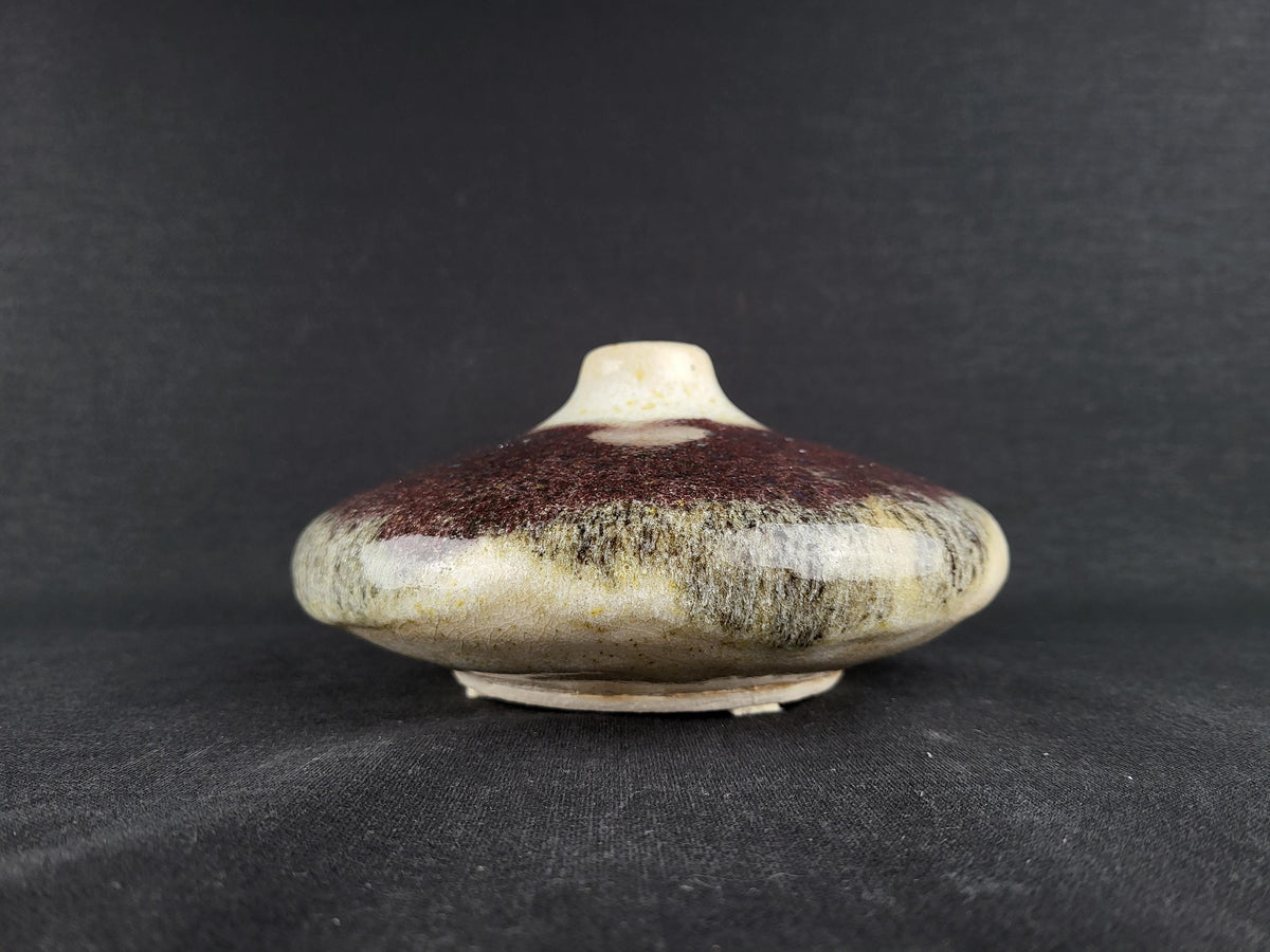 Vintage Studio Art Pottery Discus Vase by ZENKER-KARTHAUSEN West Germany 1960s