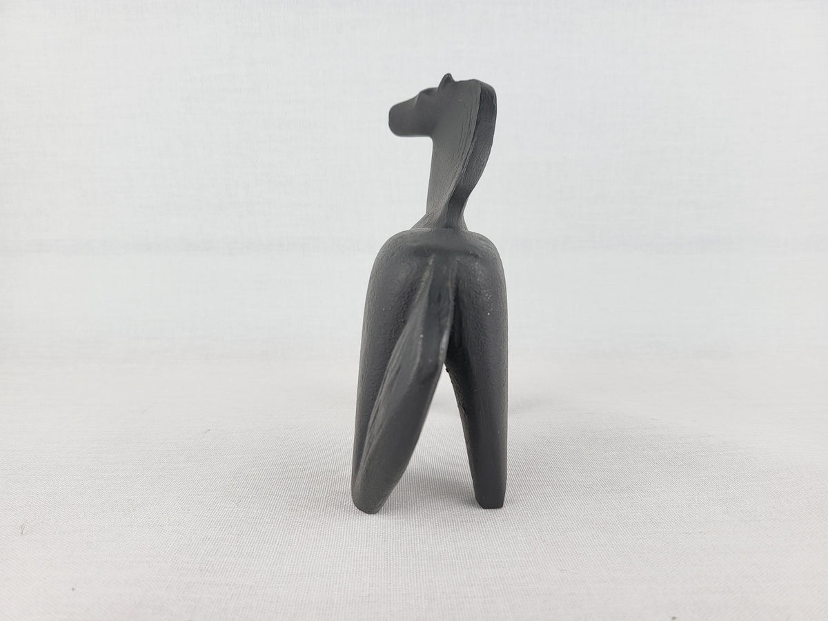 Vintage GUNDRUN KRÜGER Cast Iron Horse Sculpture West Germany 1960s