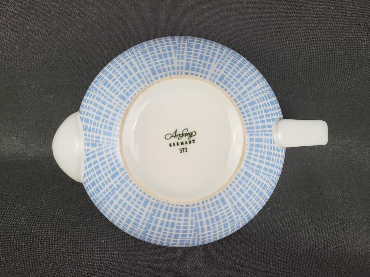 Vintage Porzellanfabrik Arzberg "Azurblau" Decor Teapot by Heinrich Löffelhardt West Germany 1950s