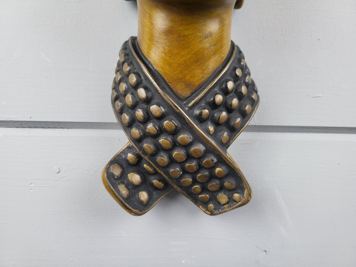 Vintage ACHATIT WERKSTÄTTEN Asian Lady Wall Mask 6055 By Hans Schirmer from West Germany 1950s 1960s