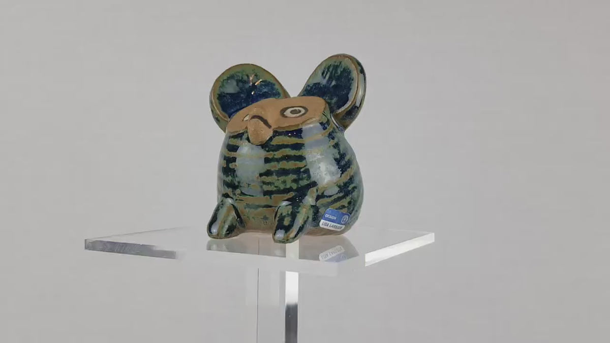 Vintage GHOST MOUSE Spökmus by Lisa Larson from the Menageri Serie of Gustavsberg Studio Pottery Sweden 1965