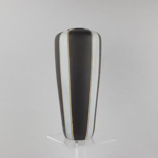 Rare RUSCHA KERAMIK Vase – “Pinguin” Decor by Hanns Welling, 1958 – Mid-Century Modern West German Pottery